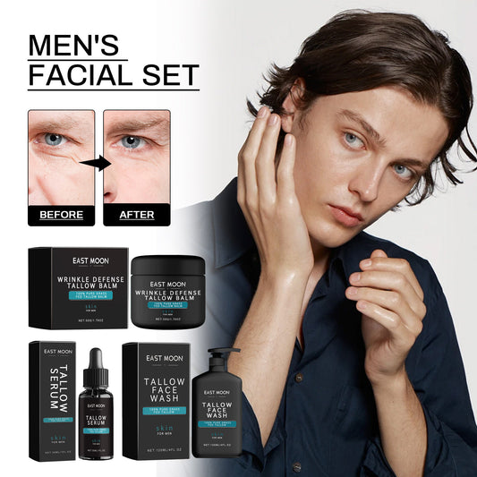 EAST MOON Men's Facial Suit Moisturizing, Moisturizing And Cleansing Facial Anti-Wrinkle, Tightener Skin Repair Suit